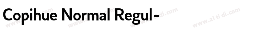 Copihue Normal Regul字体转换